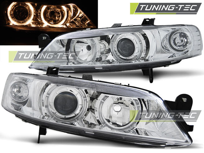 Tuning-Tec Angel Eyes Scheinwerfer für Opel Vectra B Facelift 99-02 chrom