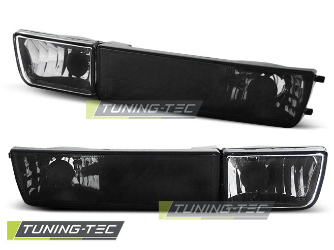 Tuning-Tec Klarglas Frontblinker / Nebelscheinwerfer für VW Golf 3 91-97 / Vento 92-98 schwarz
