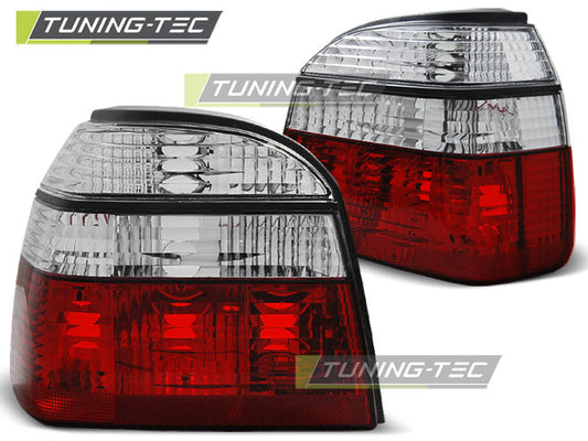 Tuning-Tec Rückleuchten für VW Golf 3 (III) 91-97 rot/weiß