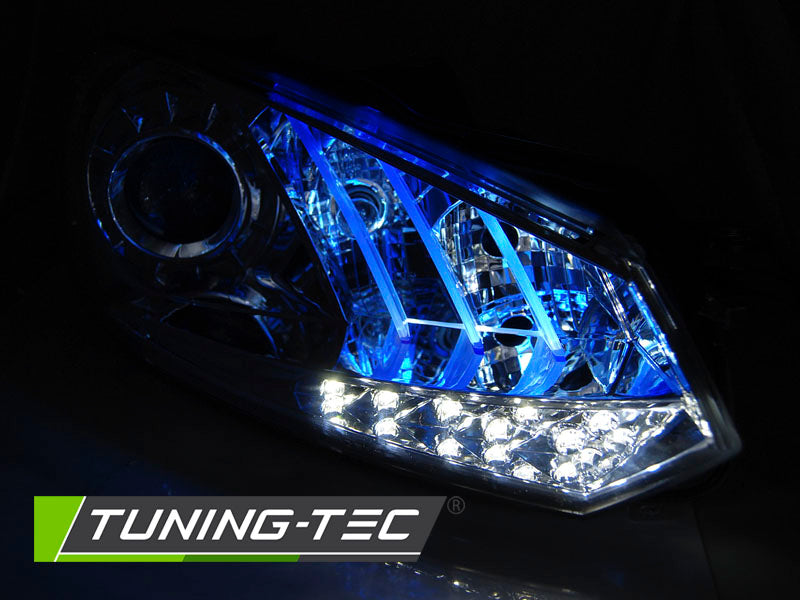 Tuning-Tec LED Tagfahrlicht Scheinwerfer für VW Golf 6 08-12 chrom