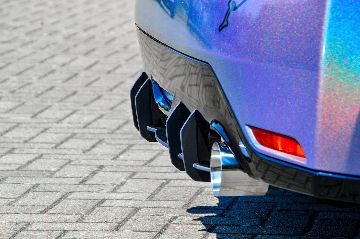 Gefräster Heckansatz Toyota Yaris GR XP21 ab Bj.: 2020- Schwarz Matt