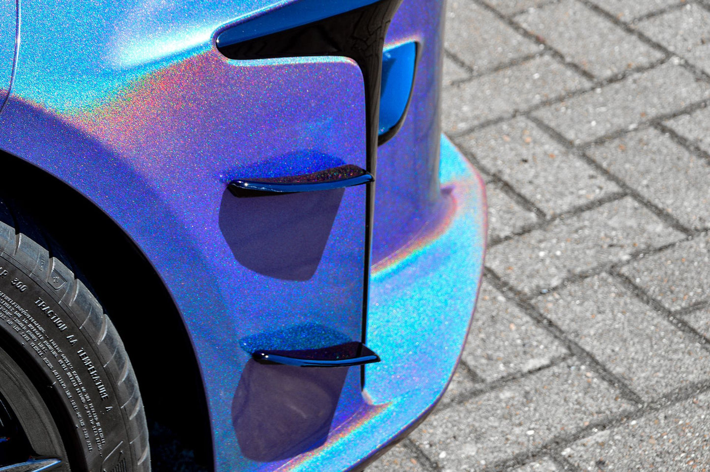 Seitenflaps Satz Toyota Yaris GR XP21 ab Bj.: 2020- Schwarz Matt