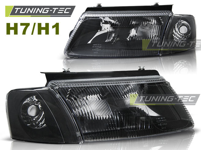 Tuning-Tec Klarglas Scheinwerfer für VW Passat B5 3B 96-00 schwarz