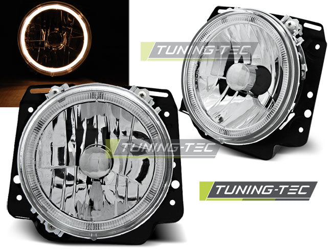 Tuning-Tec Angel Eyes Scheinwerfer für VW Golf II (2) 83-91 chrom