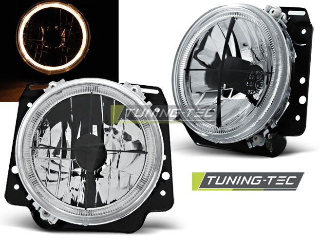 Tuning-Tec Angel Eyes Scheinwerfer für VW Golf II (2) 83-91 chrom mit Fadenkreuz