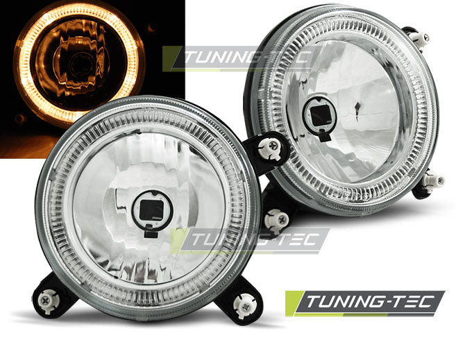 Tuning-Tec Zusatz Angel Eyes Nebelscheinwerfer für VW Golf 1 / 2 chrom