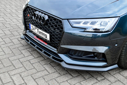 CUP Frontspoilerlippe ABS Audi S4 Typ: B9 Bj.:2015-2019 Schwarz Matt