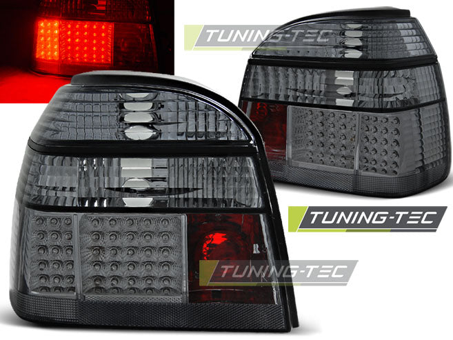 Tuning-Tec LED Rückleuchten für VW Golf 3 (III) 91-97 schwarz/rauch
