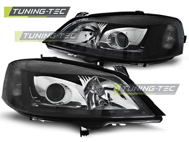 Tuning-Tec Xenon Scheinwerfer für Opel Astra G 98-04 schwarz