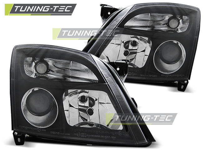 Tuning-Tec Klarglas Scheinwerfer für Opel Vectra C 02-05 schwarz