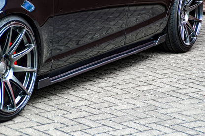 Seitenschwellersatz mit Wing Audi A6 4F Bj.: 2004-2008 Schwarz Glanz