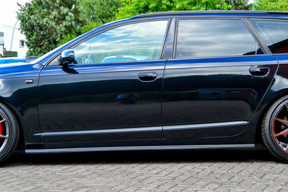 Seitenschwellersatz ABS Audi A6 4F Bj.: 2004-2008 Schwarz Glanz