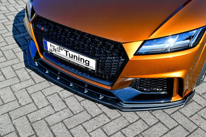 CUP Frontspoilerlippe ABS mit Seitenwing Audi TT RS, 8S Schwarz Matt