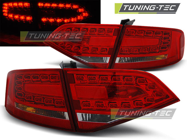 Tuning-Tec LED Rückleuchten für Audi A4 B8 (8K) Limousine 08-11 rot/klar
