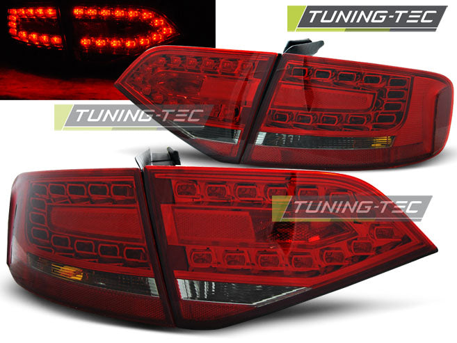 Tuning-Tec LED Rückleuchten für Audi A4 B8 (8K) Limousine 08-11 rot/rauch