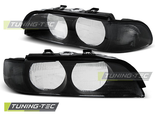 Tuning-Tec Scheinwerferglas für BMW 5er E39 Lim./Touring 95-00 schwarz