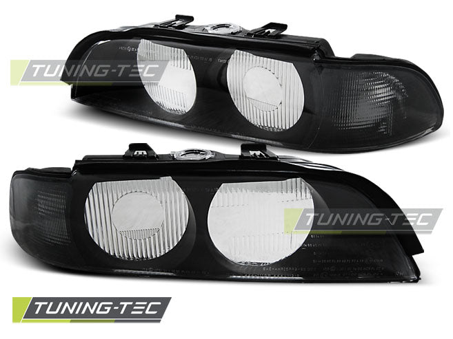 Tuning-Tec Scheinwerferglas für BMW 5er E39 Lim./Touring 95-00 schwarz