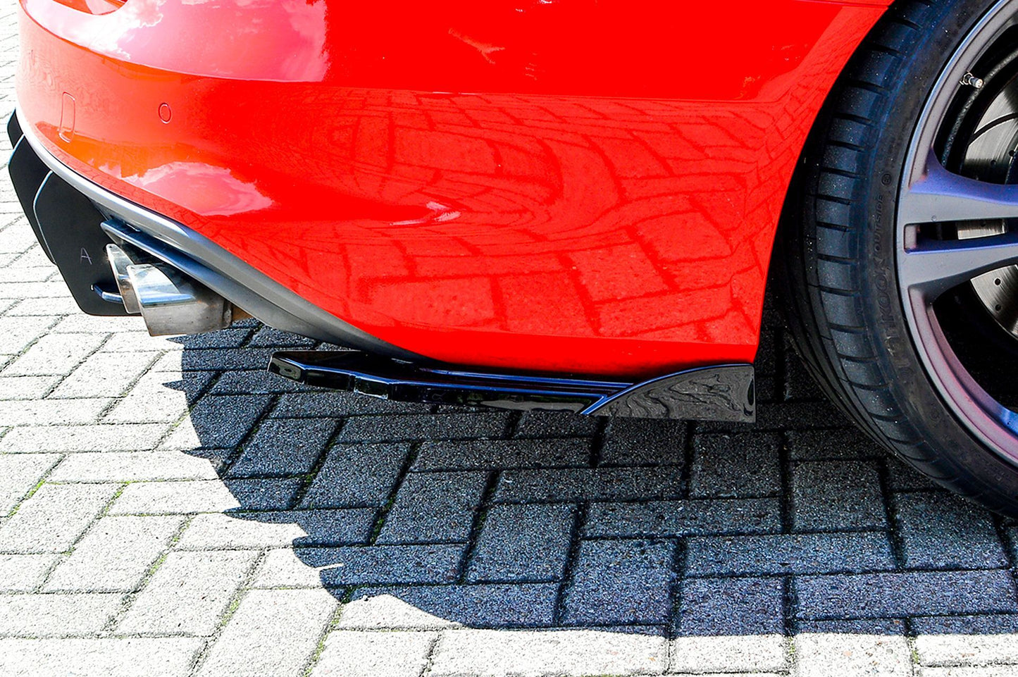 Heckansatz Seitenteile ABS Audi S4, B8 Bj.:2011-2015 Schwarz Matt