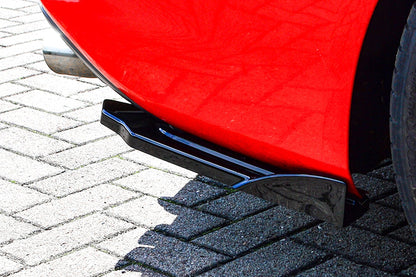 Heckansatz Seitenteile ABS Audi S4, B8 Bj.:2011-2015 Schwarz Glanz