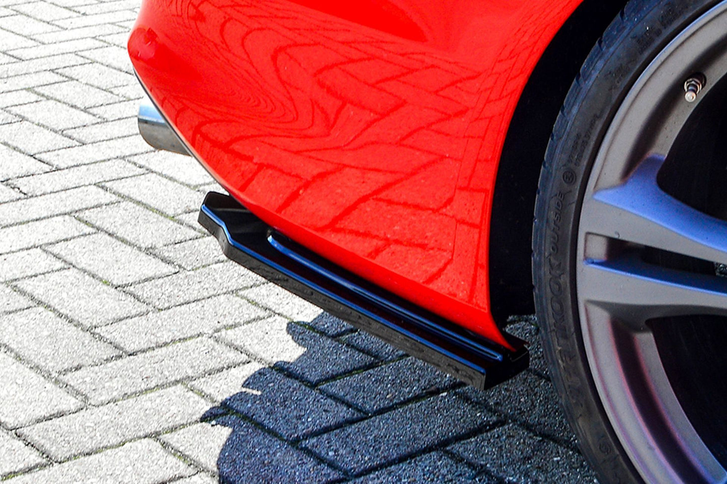 Heckansatz Seitenteile ABS Audi S4, B8 Bj.:2011-2015 Schwarz Glanz