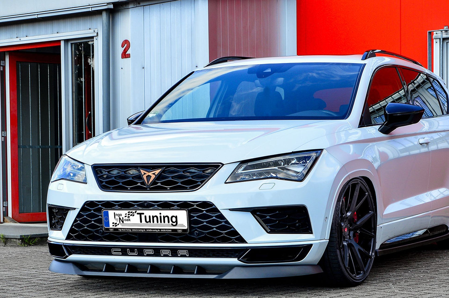 CUP Frontspoilerlippe ABS Cupra Ateca 5FP Bj.: 2018-2020 Schwarz Matt
