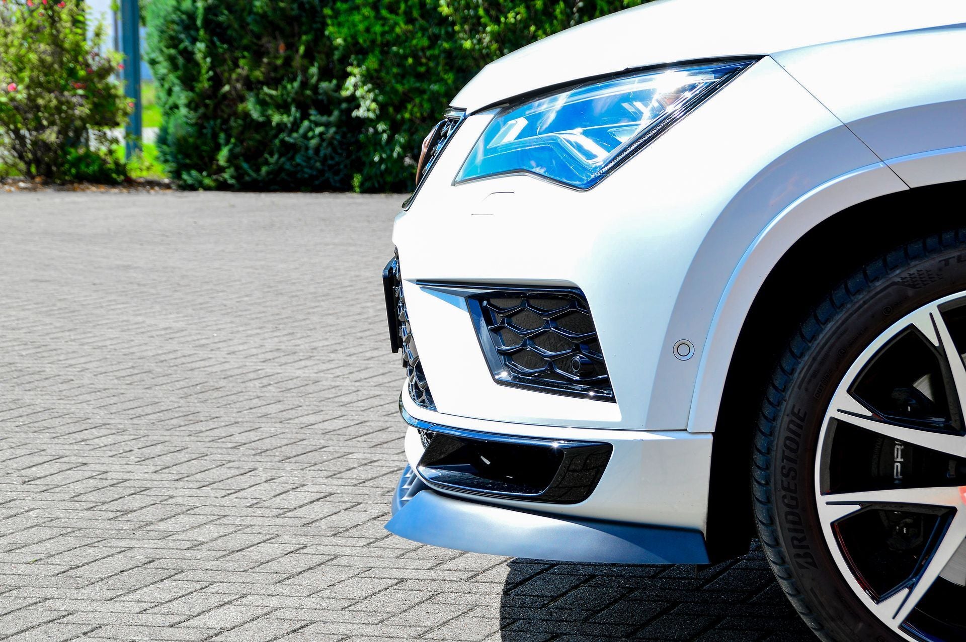 CUP Frontspoilerlippe ABS Cupra Ateca 5FP Bj.: 2018-2020 Schwarz Matt