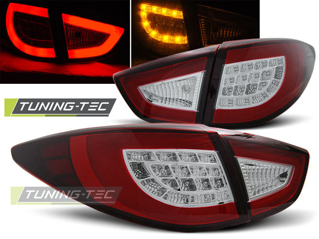 Tuning-Tec LED Lightbar Rückleuchten für Hyundai IX35 09-13 rot/klar