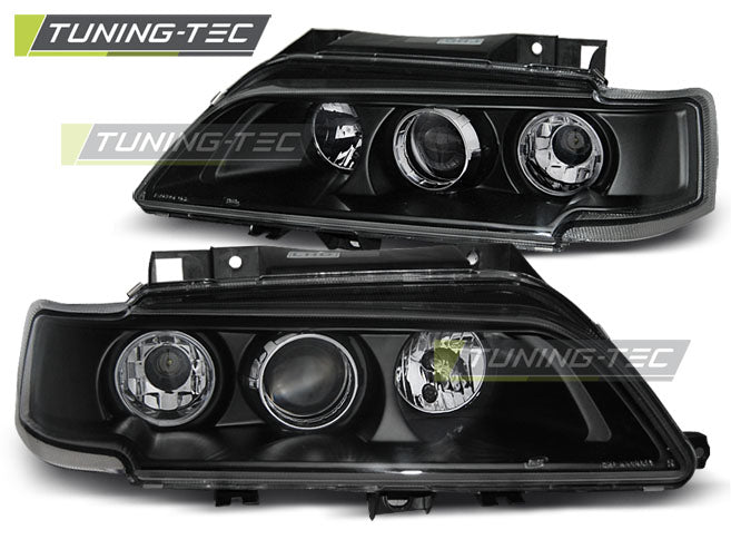 Tuning-Tec LED Angel Eyes Scheinwerfer für Citroen Xantia 98-01 schwarz