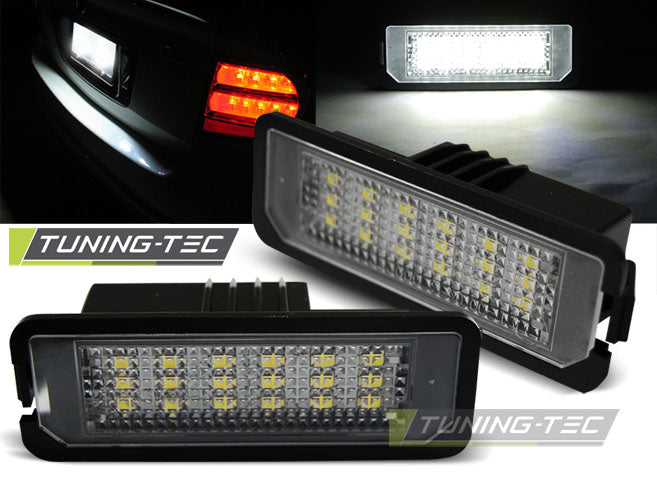 Tuning-Tec LED Kennzeichenbeleuchtung für VW Golf V, VI, VII / VW Passat B6 / VW Passat CC / VW Eos / VW Phaeton / Polo 6R...