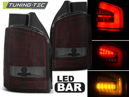 Tuning-Tec LED Lightbar Rückleuchten für VW T5 GP 10-15 rot/rauch
