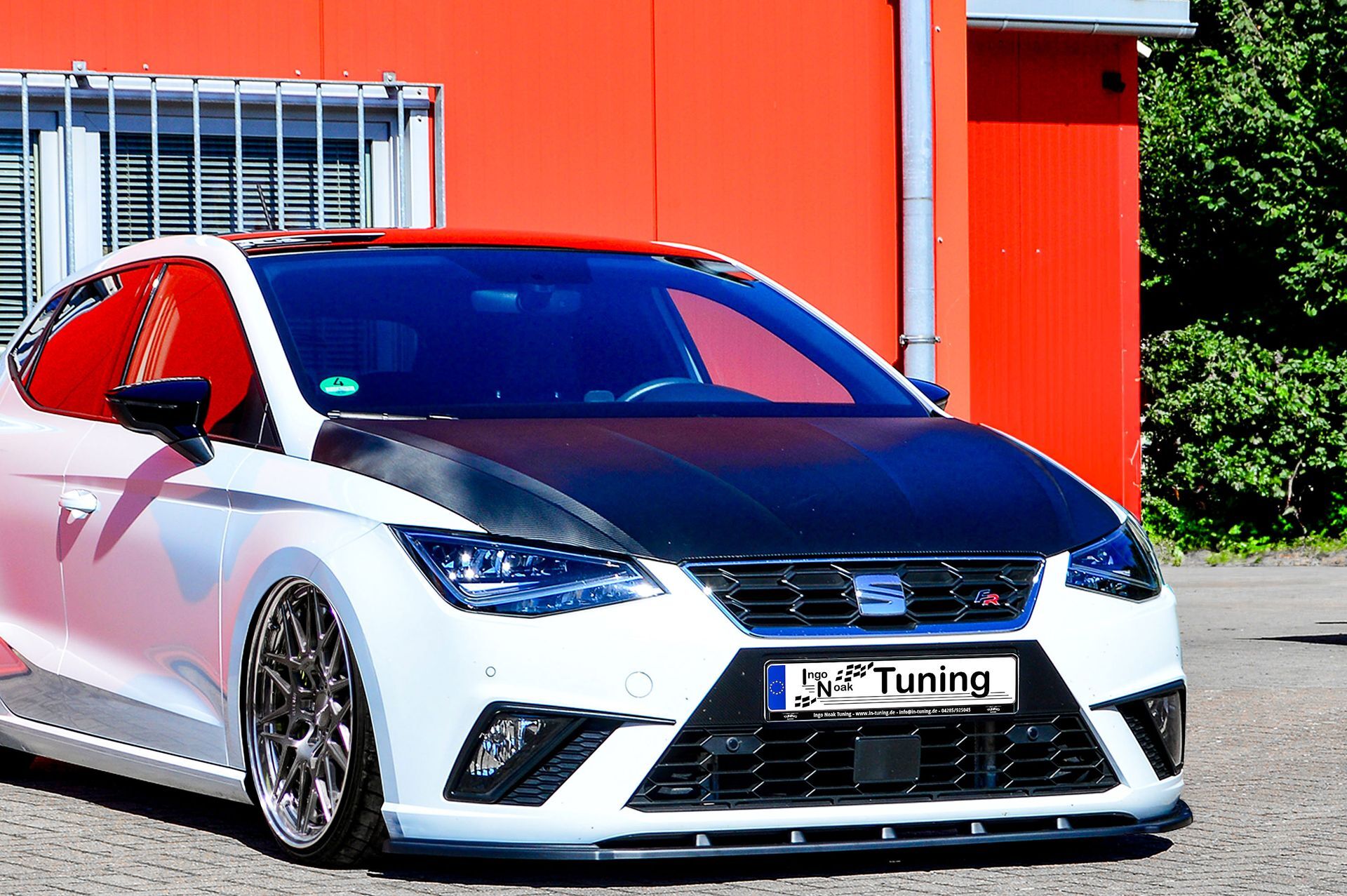 CUP Frontspoilerlippe ABS Seat Ibiza 5 6F KJ Bj.:2017-2021 Schwarz Glanz