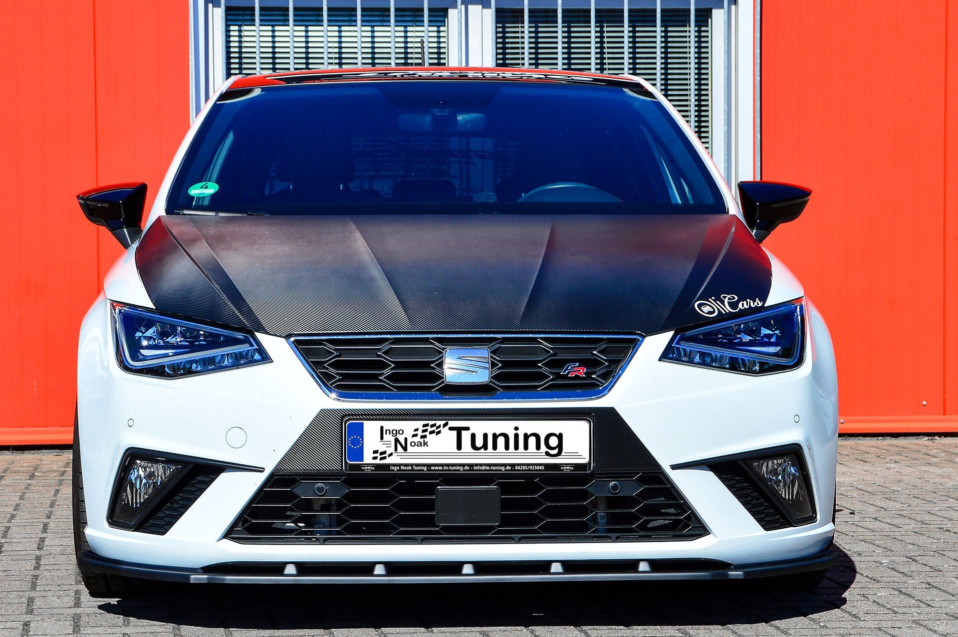 CUP Frontspoilerlippe ABS Seat Ibiza 5 6F KJ Bj.:2017-2021 Schwarz Glanz