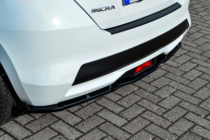 CUP Heckansatz ABS mit Seitenwing Nissan Micra K14 Bj.:2017-2022 Schwarz Matt