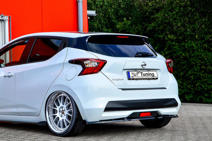 CUP Heckansatz ABS mit Seitenwing Nissan Micra K14 Bj.:2017-2022 Schwarz Matt
