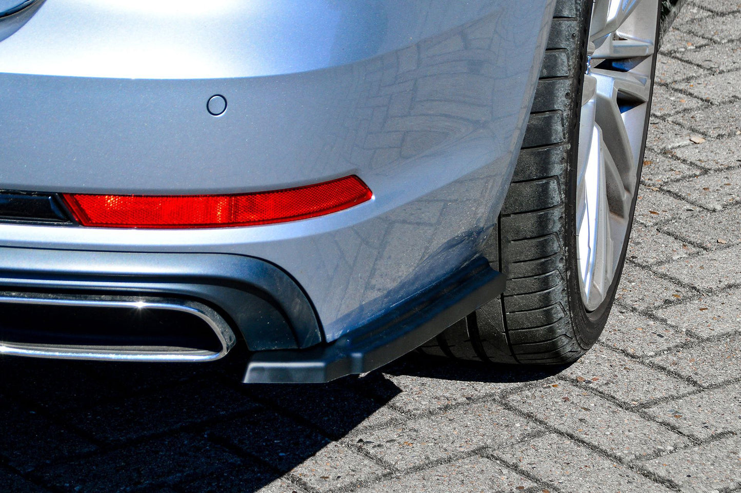 Heckansatz Seitenteile ABS Audi A4 B9 Bj.:06/2018-05/2019 Schwarz Glanz