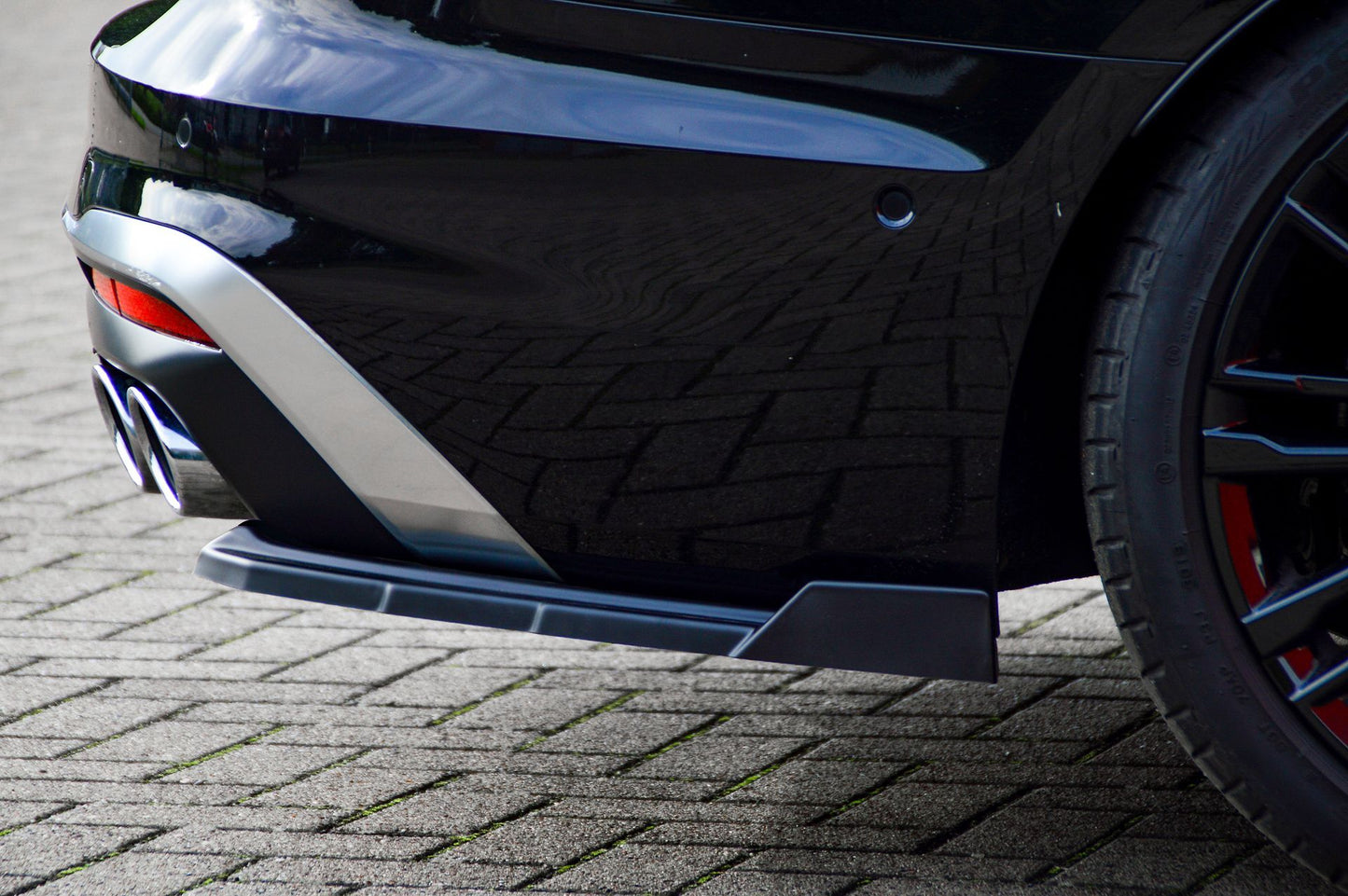 Heckansatz Seitenteile ABS Audi S4, B9, 8W Facelift ab Bj.:2019- Carbon