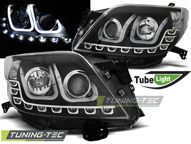 Tuning-Tec LED Tagfahrlicht Scheinwerfer für Toyota Land Cruiser 150 09-13 schwarz