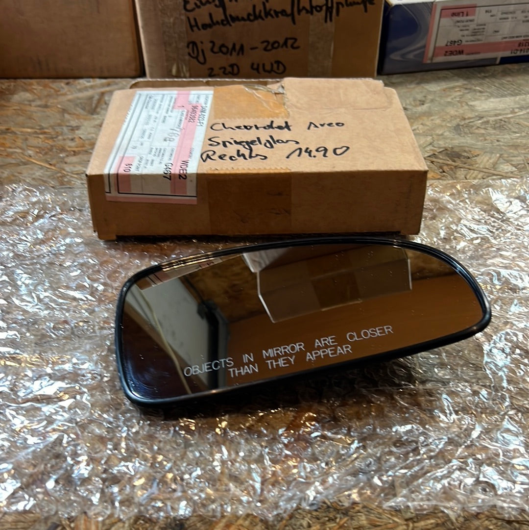 Original Chevrolet Aveo Spiegelglas rechts 96493582