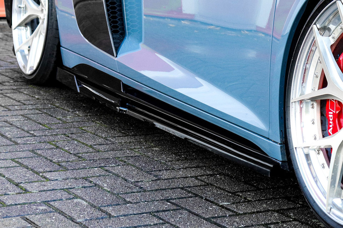 CUP Seitenschwellersatz Wing Audi R8, 4S Coupe + Roadster Schwarz Matt