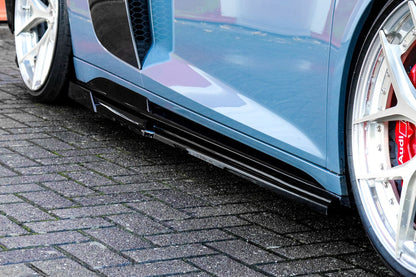 CUP Seitenschwellersatz Wing Audi R8, 4S Coupe + Roadster Schwarz Matt