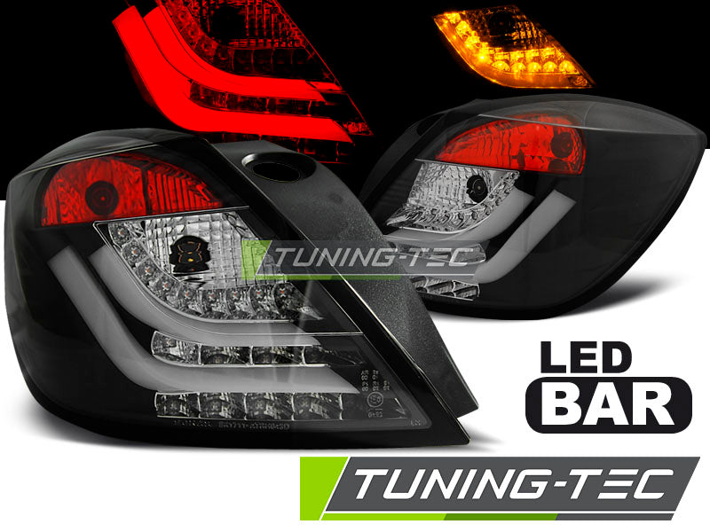 Tuning-Tec LED Lightbar Rückleuchten für Opel Astra H GTC (3-Türer) 04-09 schwarz