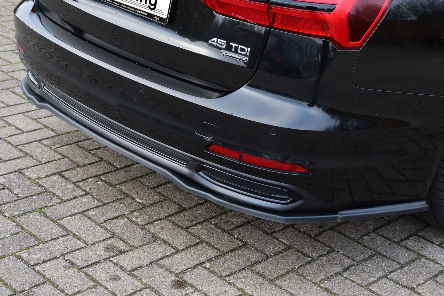Heckansatz Audi A6 Typ F2, C8 Bj.:2018 -2023 Schwarz Matt