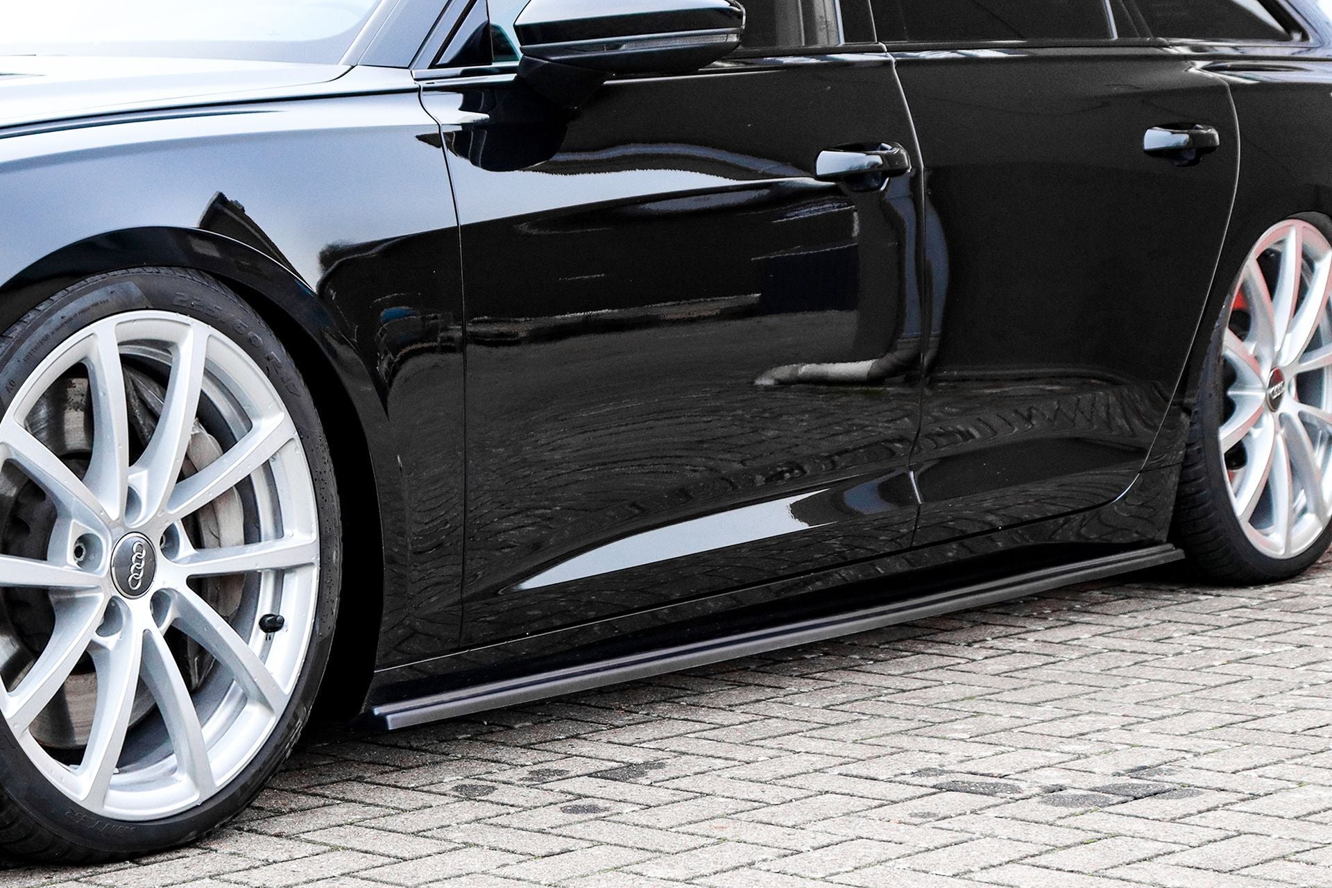 Seitenschwellersatz ABS Audi A6 Typ F2, C8 Bj.:2018 -2023 Schwarz Matt