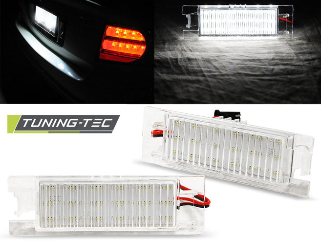 Tuning-Tec LED Kennzeichenbeleuchtung für Opel Astra H / Corsa D / Zafira B kaltweiß