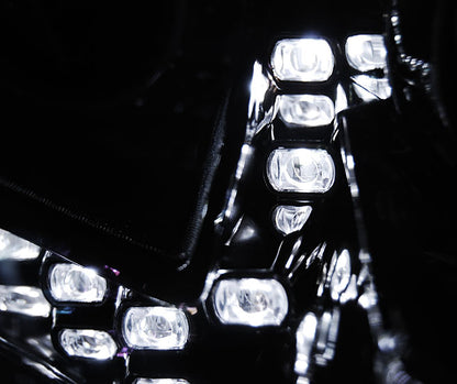 Tuning-Tec LED Tagfahrlicht Scheinwerfer für Ford Focus MK3 11-14 chrom