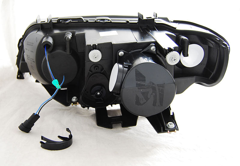 Tuning-Tec Xenon LED Angel Eyes Scheinwerfer für BMW X5 E53 99-03 schwarz