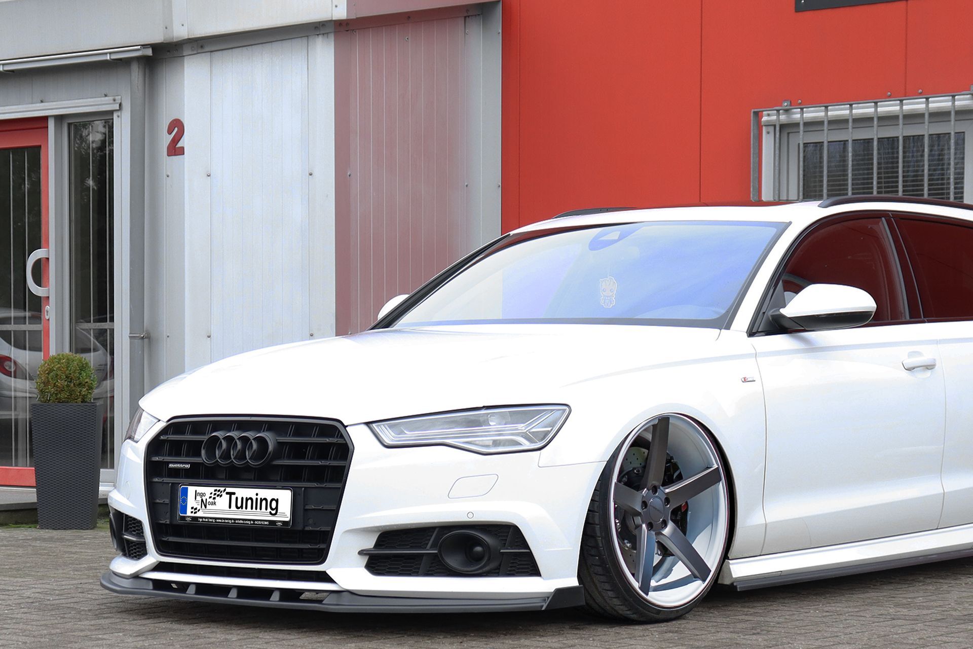 CUP Frontspoilerlippe ABS mit Seitenwing Audi A6 + S6, 4G, C7 Carbon