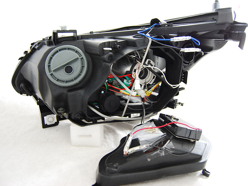 Tuning-Tec Xenon CCFL Angel Eyes Scheinwerfer für BMW 5er E60/E61 03-07 schwarz