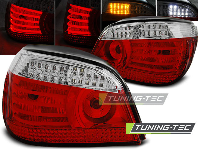 Tuning-Tec LED Rückleuchten für BMW 5er E60 Limousine 03-07 rot/klar mit LED Blinker