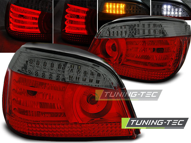 Tuning-Tec LED Rückleuchten für BMW 5er E60 Limousine 03-07 rot/rauch mit LED Blinker
